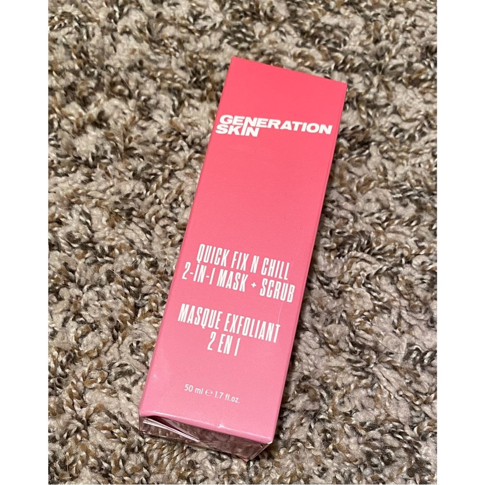 NWT Generation Skin Quick Fix N Chill Mask + Scrub